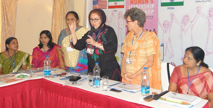گزارش شرکت یکی از اعضای هیئت مدیره در کارگاه آموزشی زنان در هند