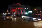 اردبیل با نورپردازی قرمز میدان سرچشمه با کمپین بین المللی نور قرمز همراه شد